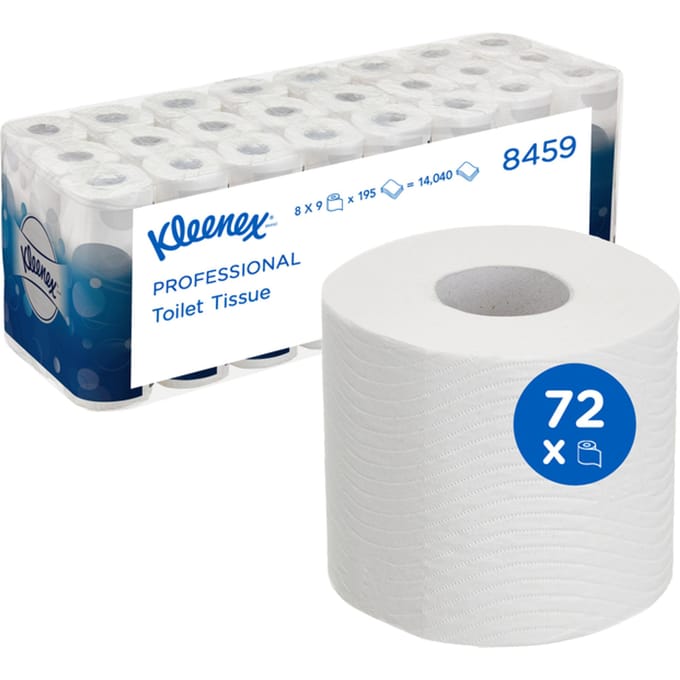 Kleenex - Toiletpapier kleenex 3-laags 195vel wit 8459