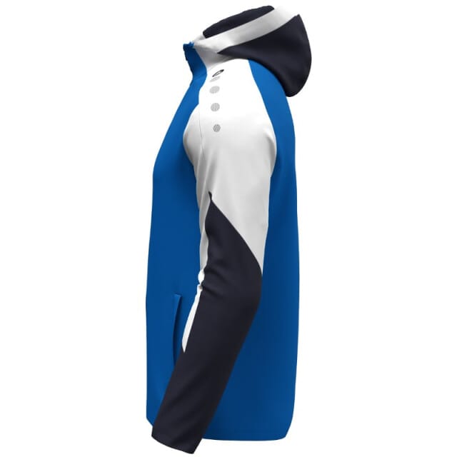 Jako Dynamic Jas Met Kap Heren - Royal / Wit / Marine | Maat: S