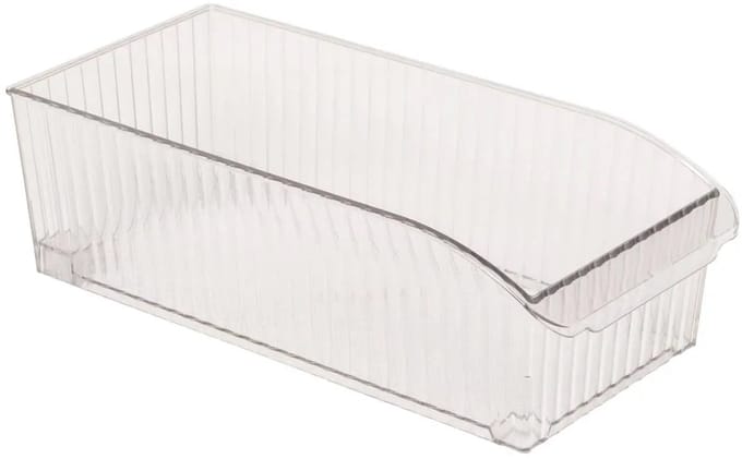 5Five Opbergbakje met wieltjes voor koelkast S - 15x32x10cm - Transparant