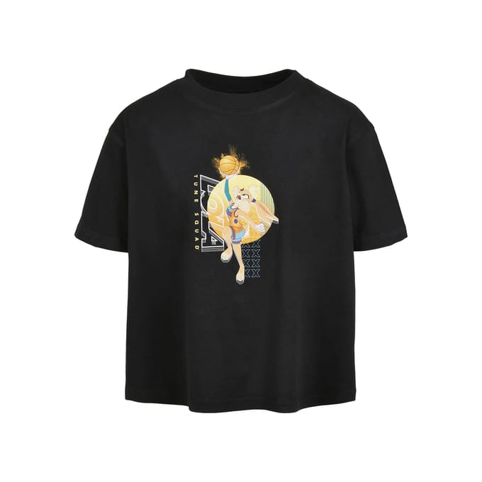 Kinder-T-shirt Mister Tee Kids Space Jam Lola Playing Cropped