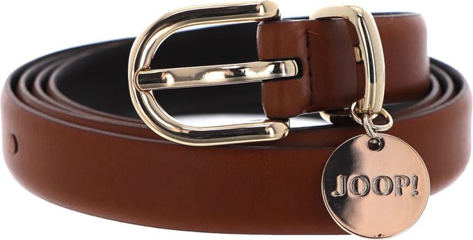 JOOP! Leren Riem 2,0 CM Women's Belt With Pendant W105 Cognac Lichtbruin