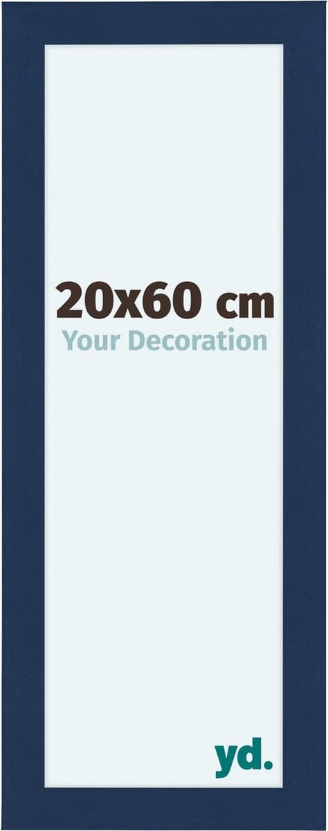 Your Decoration - Fotolijst 20x60 cm - MDF - Donkerblauw Geveegd - Como