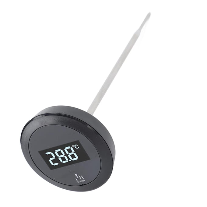 Digitale Touchscreen Thermometer IP65 Waterdichte Thermometer met RVS Sonde Achtergrondverlichting gray