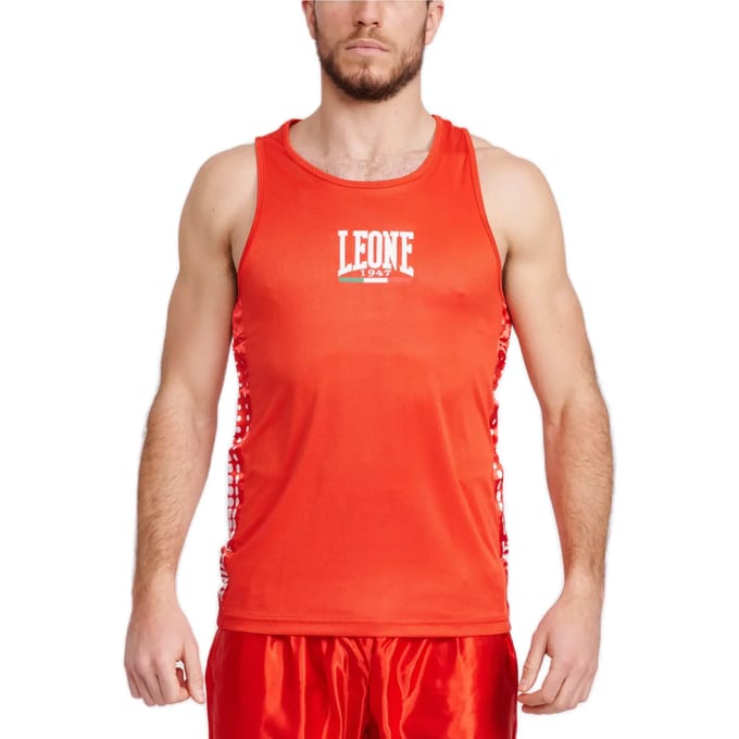 Leone1947 Ab726 Mouwloos T-shirt Rood XL Man