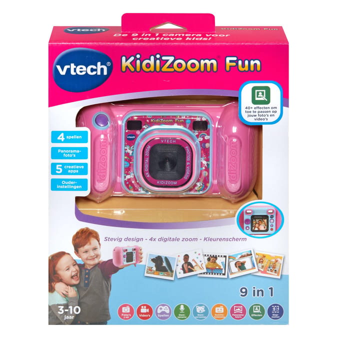 VTech speelgoedcamera KidiZoom Fun Roze - educatief kinderspeelgoed.