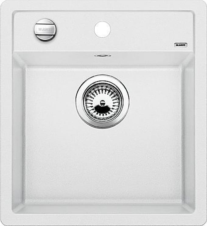 Spoelbak Blanco Dalago vlakbouw wit 517169. Draaiknopbediening.