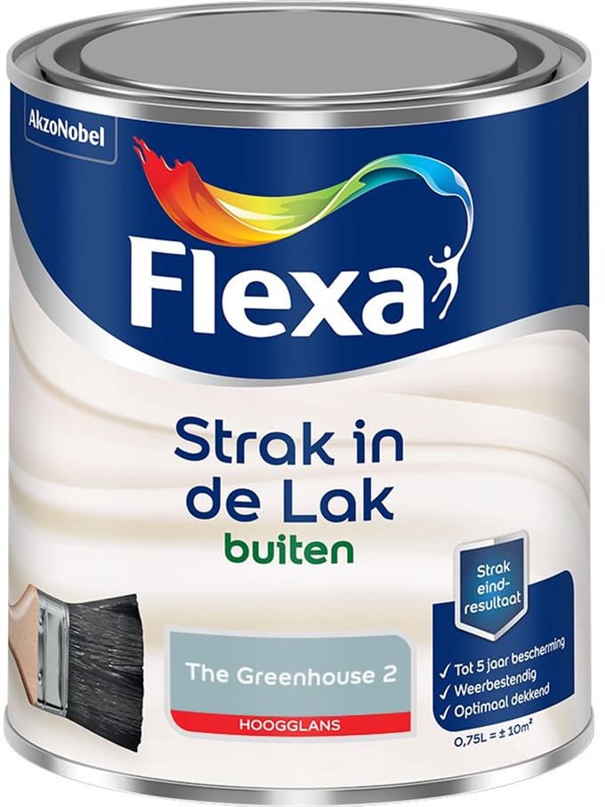 Flexa - Strak In De Lak Buitenlak Hoogglans - The Greenhouse 2 - Mengverf - 750 Ml