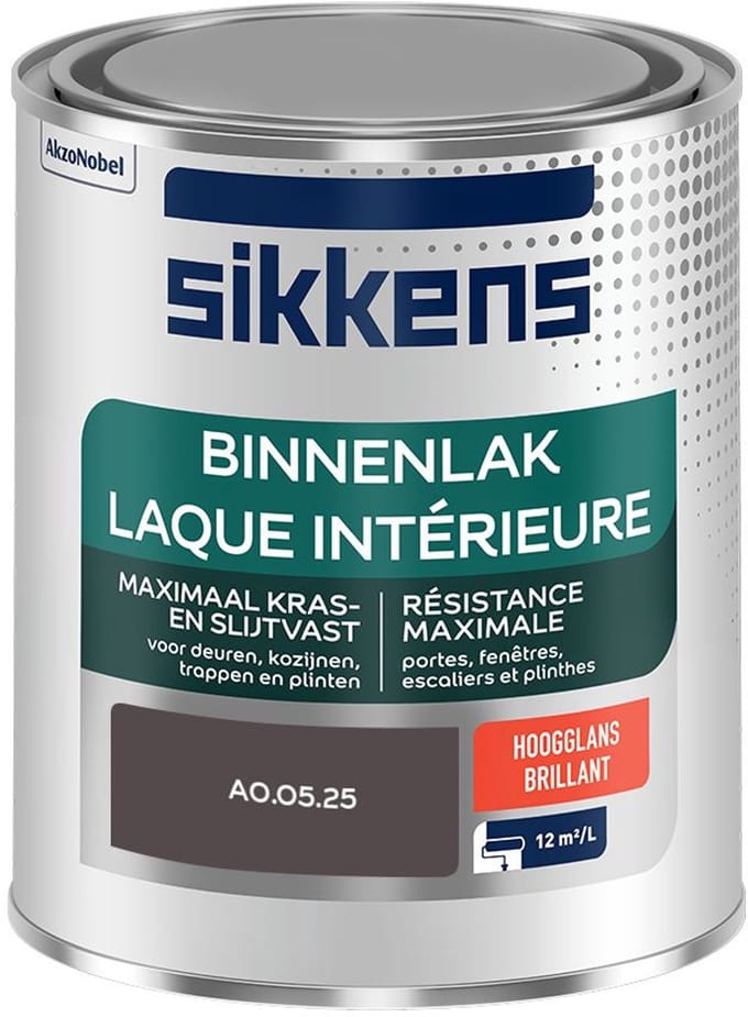 Sikkens - Binnenlak Hoogglans - A0.05.25 - Mengverf - 750 Ml