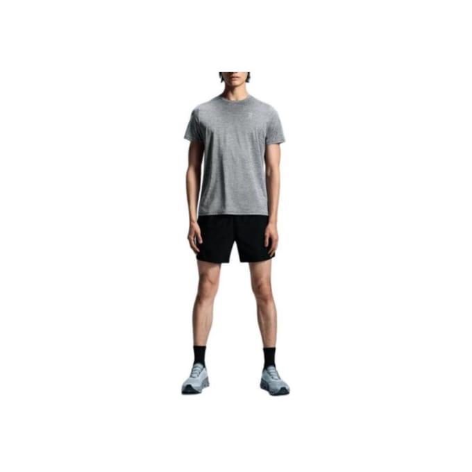 Ronde Hals Pullover Korte Mouw T-shirt Heren Tops Grijs 1ME10431732 L gray