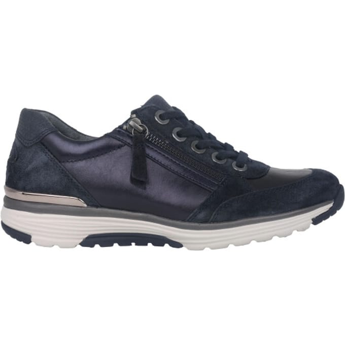 Gabor rollingsoft sensitive 76.973.36 - dames rollende wandelsneaker - Blauw - maat 37.5 (EU) 4.5 (UK)
