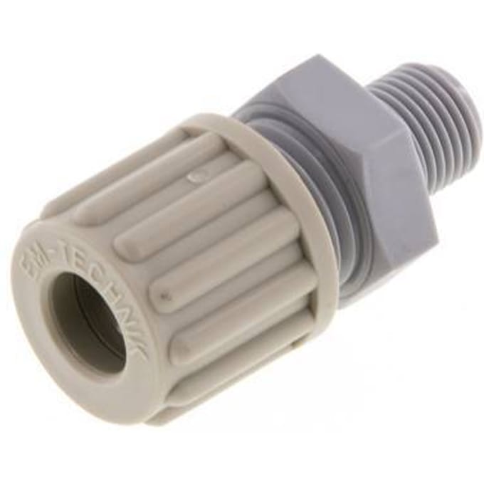 8x6mm & G1/8'' Pa Rechte Knelfitting Buitendraad 10bar [2 Stuks]