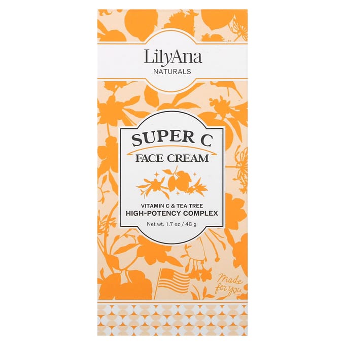 Lilyana Naturals, Crème Visage Super C, 1,7 oz (48 grammes) white