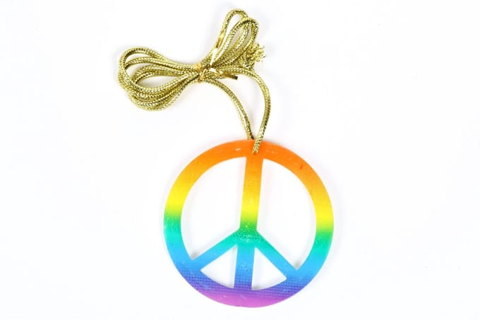 Peace Ketting Groot - Regenboog - Kinderen En Volwassenen - One Size - Een Stuk