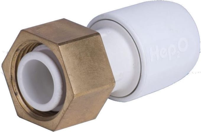 Wavin Hep2o Insteekkoppeling 2 aansluitingen - 15mm x 3/4" binnendraad