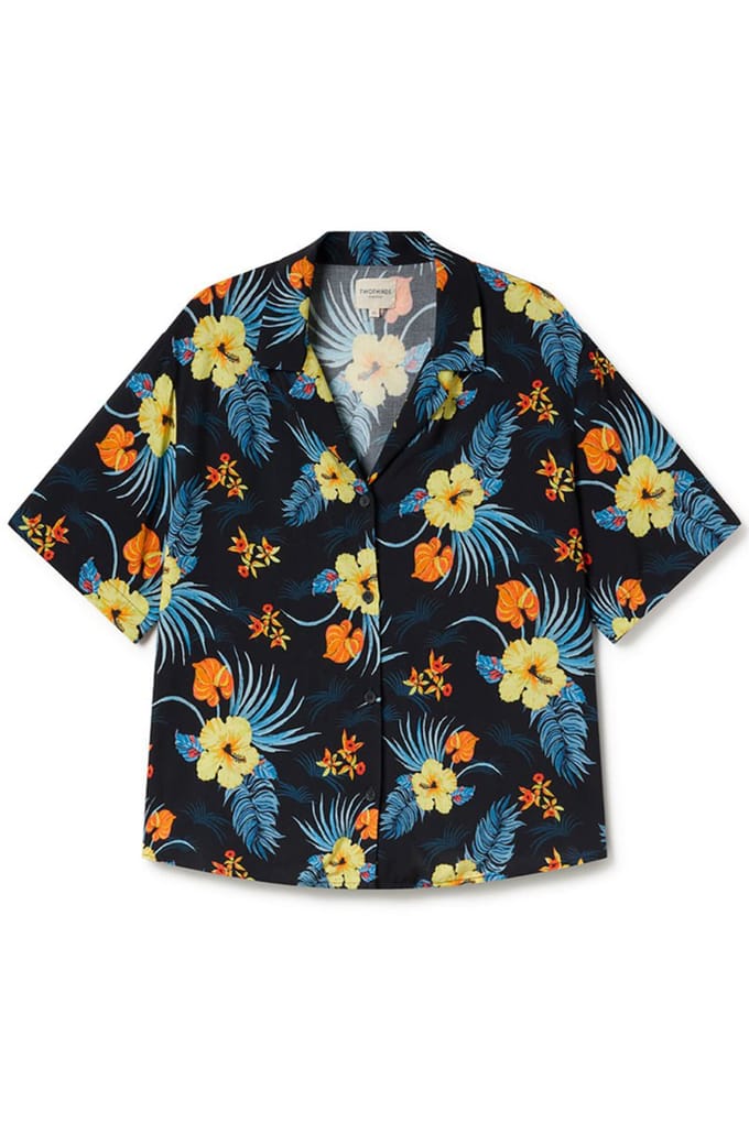 TWOTHIRDS Lintusalo - Hibiscus Größe: XS | Business hemden Outlet | Damen