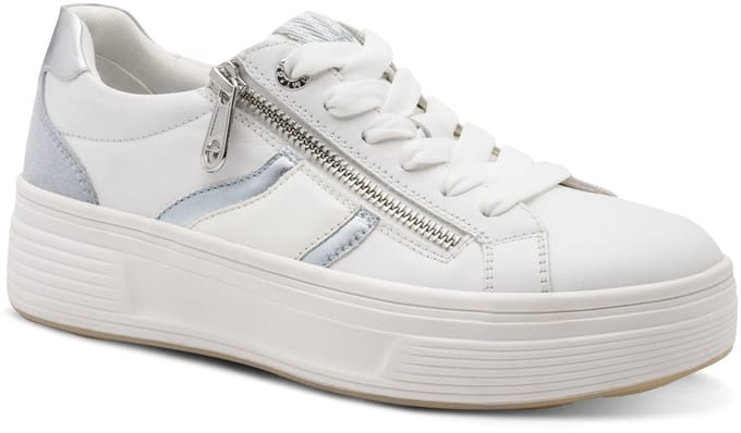 Tamaris Comfort Essentials Dames Sneakers - WIT/BLAUW