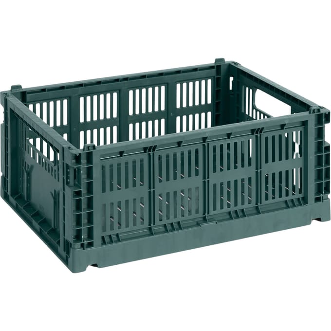 HAY Colour Crate Vouwkrat M recycled - HAYCrateDarkGreen