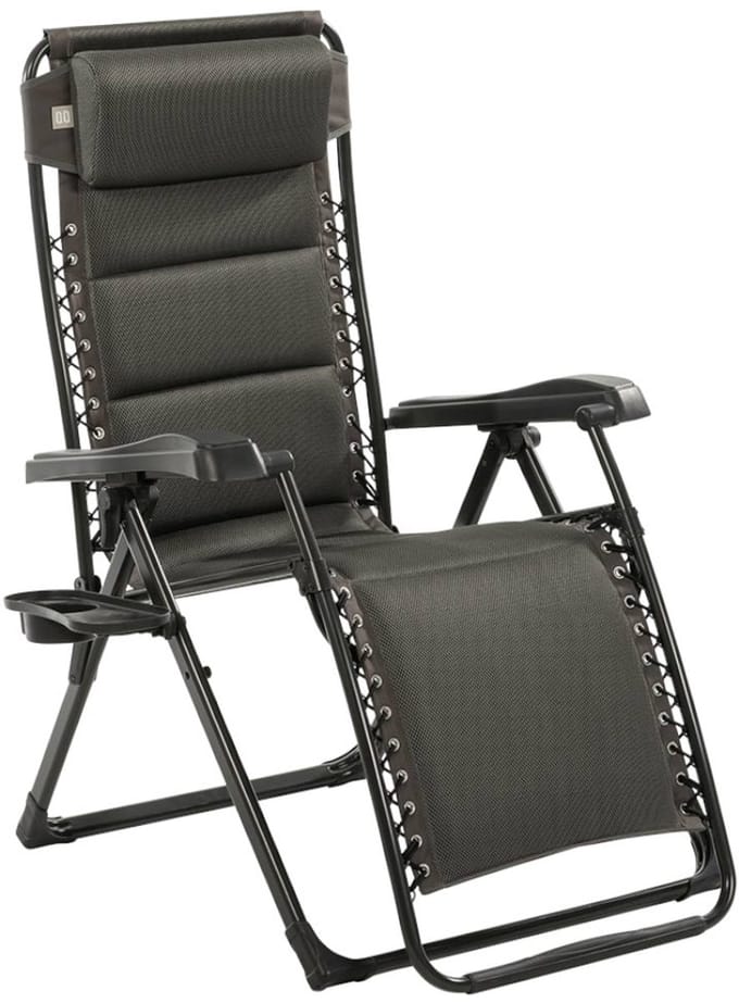 Travellife Barletta stoel relax dark grey Campingstoel