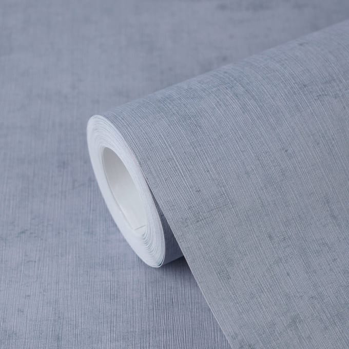 ELEGANT STRUCTUUR BEHANG | Textiellook - Blauw - A.S. Création Nordic Feeling
