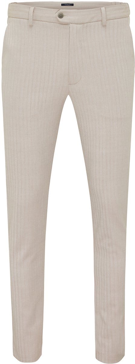 EPPO Melange Herringbone Trouser Beige (TRPAJA176 - 101)