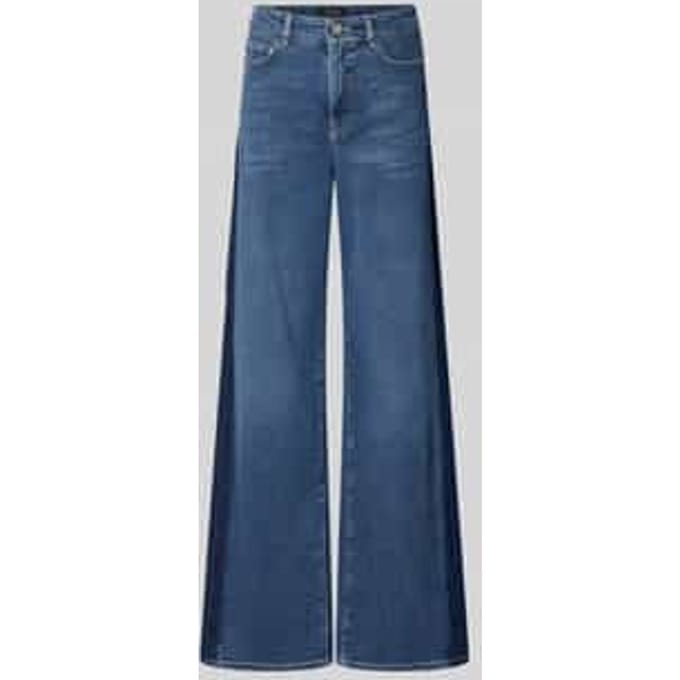 Wide leg jeans met steekzakken