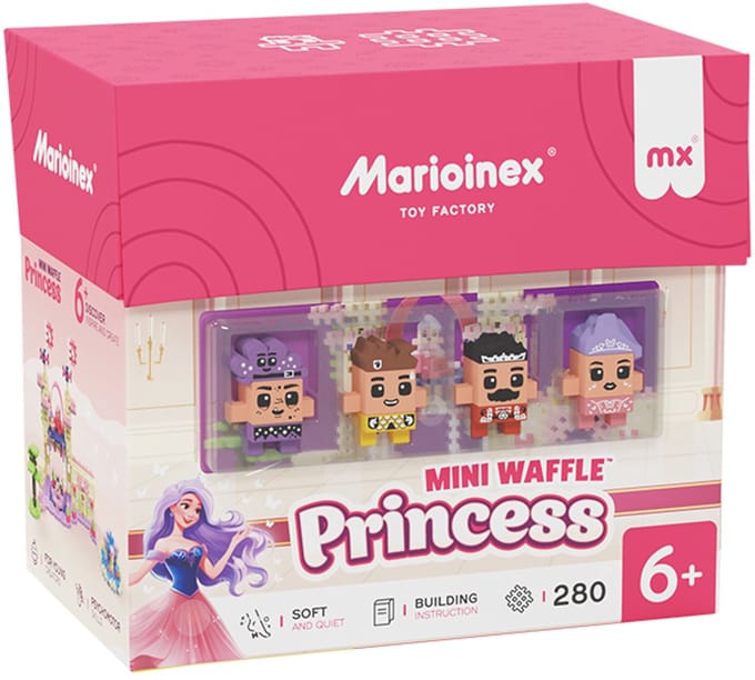 Mini wafel blokken prinses 280 stuks - Marioinex - vanaf 6 jaar