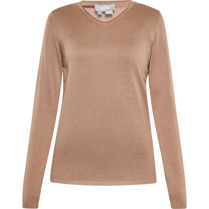 usha Jumper Dames taupe