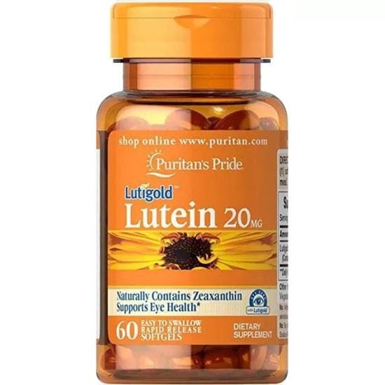Puritans Pride - Luteïne 20 mg met Zeaxanthine 60 Softgels