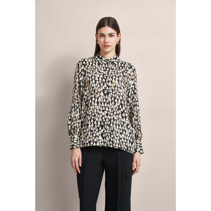 Bugatti Damen Overhemdblouse met grafische print