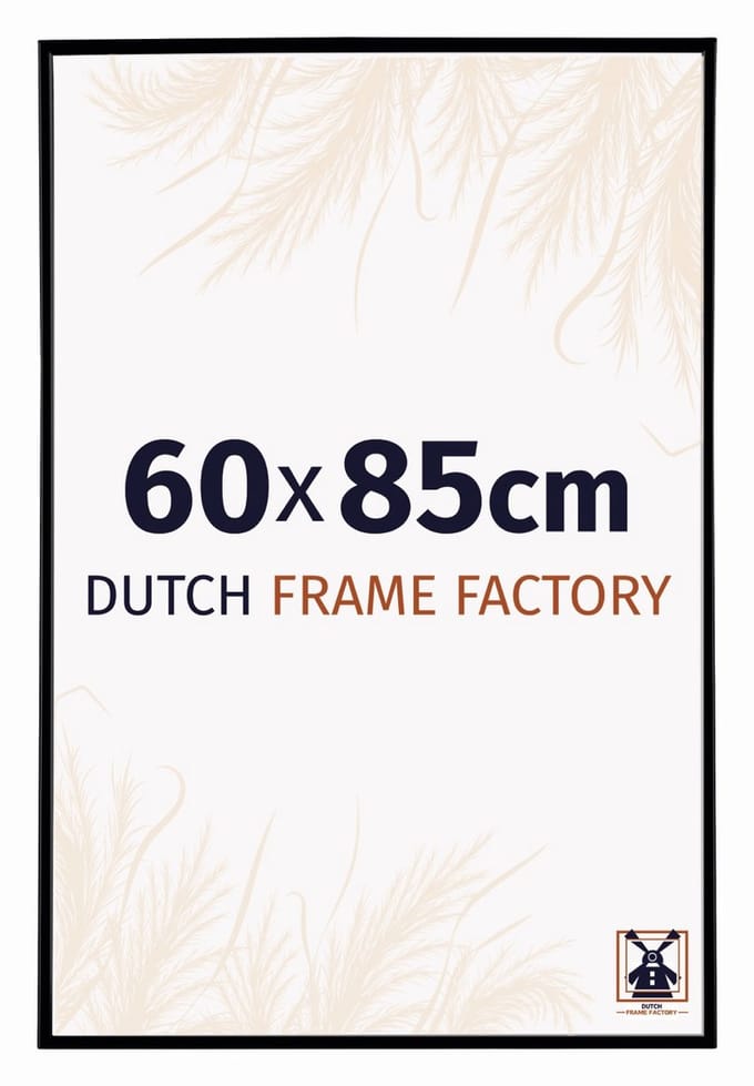 Fotolijst 60x85 cm - Kunststof - Zwart Mat - Easy