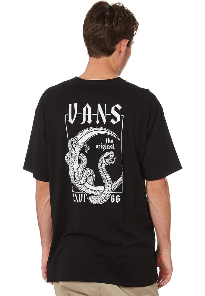 Vans Crescent T-shirt voor heren in zwart