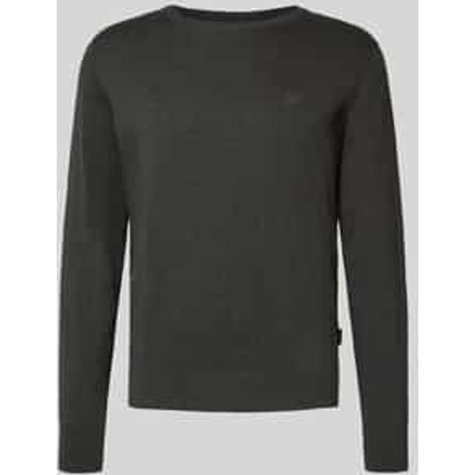 Gebreide pullover met ribboorden