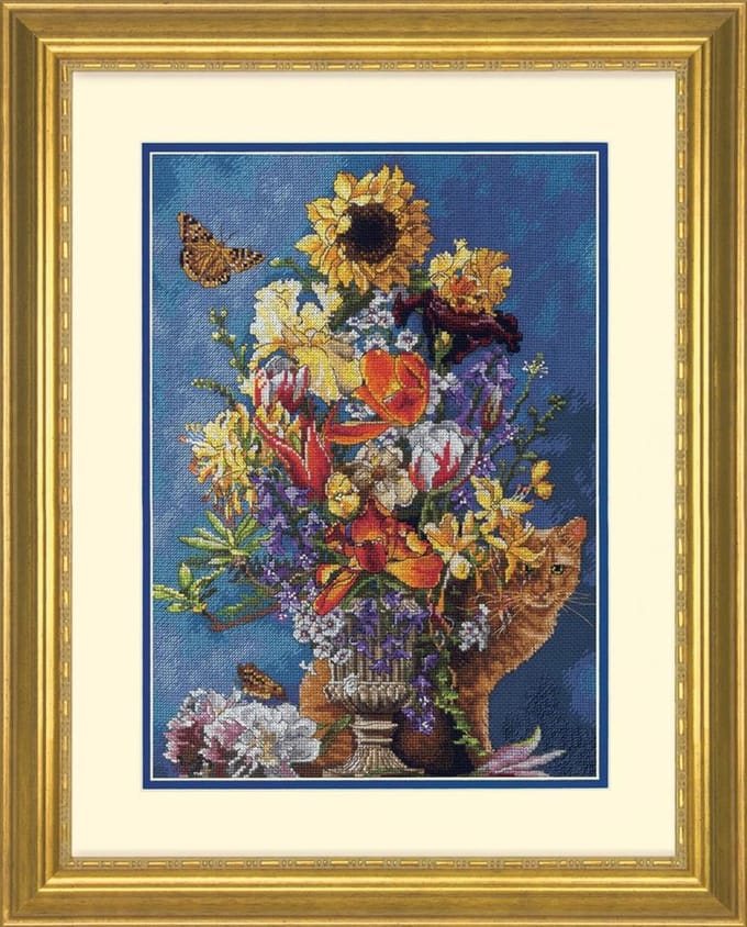 Dimensions Garden in Gold borduren (pakket)