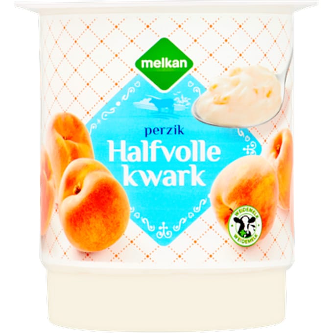 Halfvolle kwark perzik