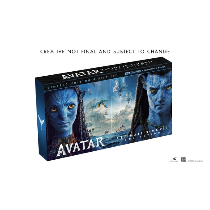 Avatar Ultimate 3 Movie Collection - 4K UHD + blu-ray - Limited Edition - Import
