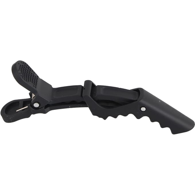 6 STKS Mode Salon Haarclip Alligator Kapsel Klemmen Haargrip Styling Tools(Zwart) zwart