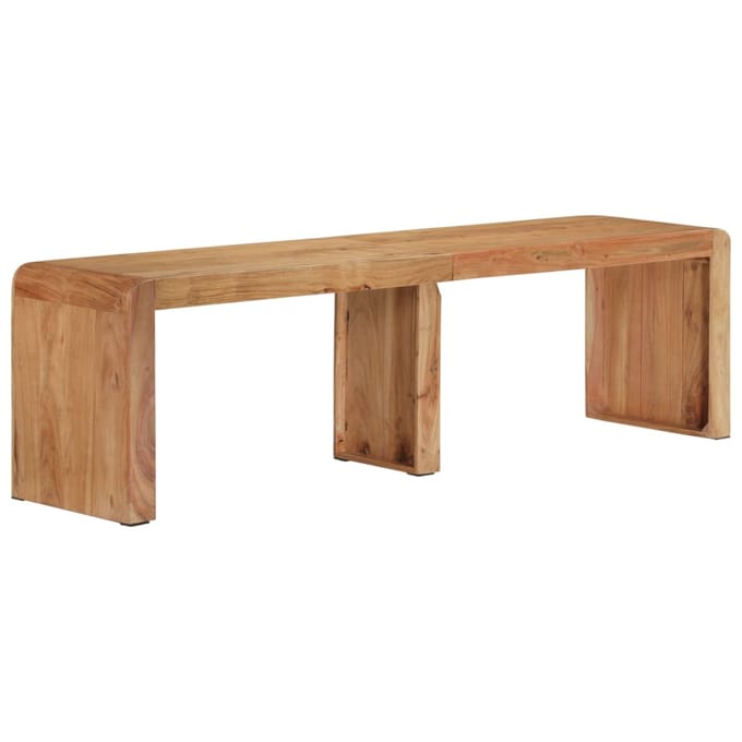 vidaXL - Bank - 160x38x45 - cm - massief - acaciahout