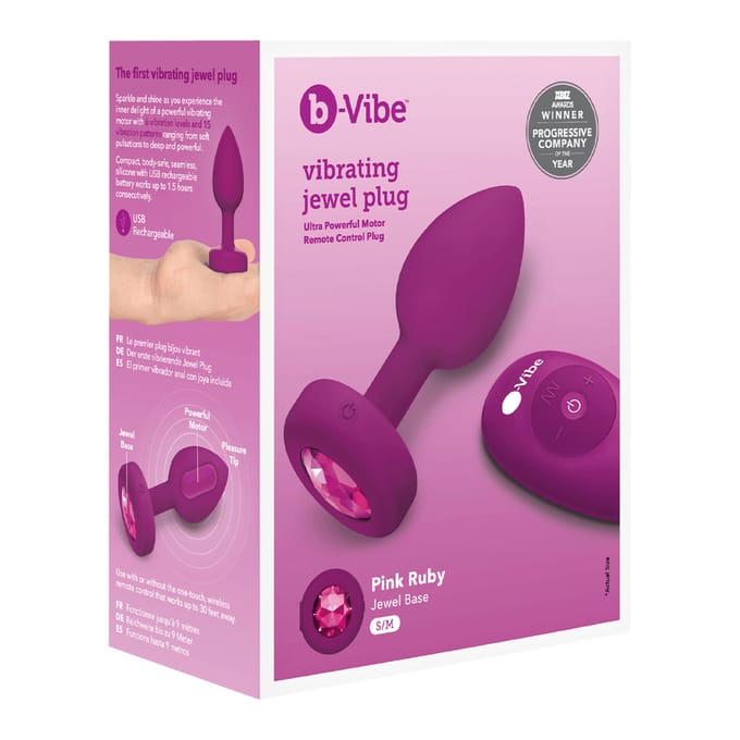'Vibrating Jewel Plug - S/M', 9,8 cm