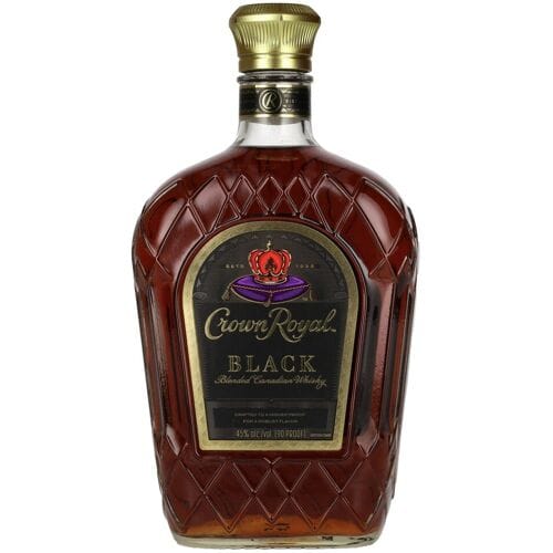 Crown Royal BLACK Blended Canadian Whisky 45% Vol. 1l in geschenkverpakking