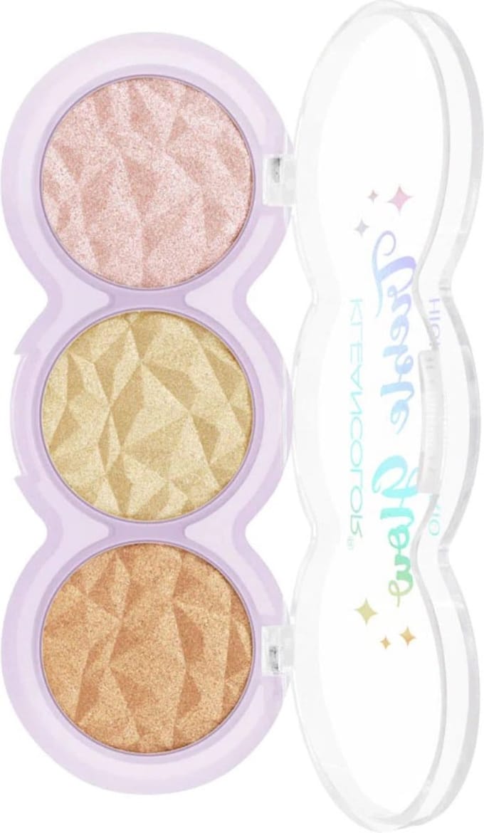 Kleancolor Treble Glow Highlighter Trio - 01 - Pinky Moon - Highlighter - 7.5 g