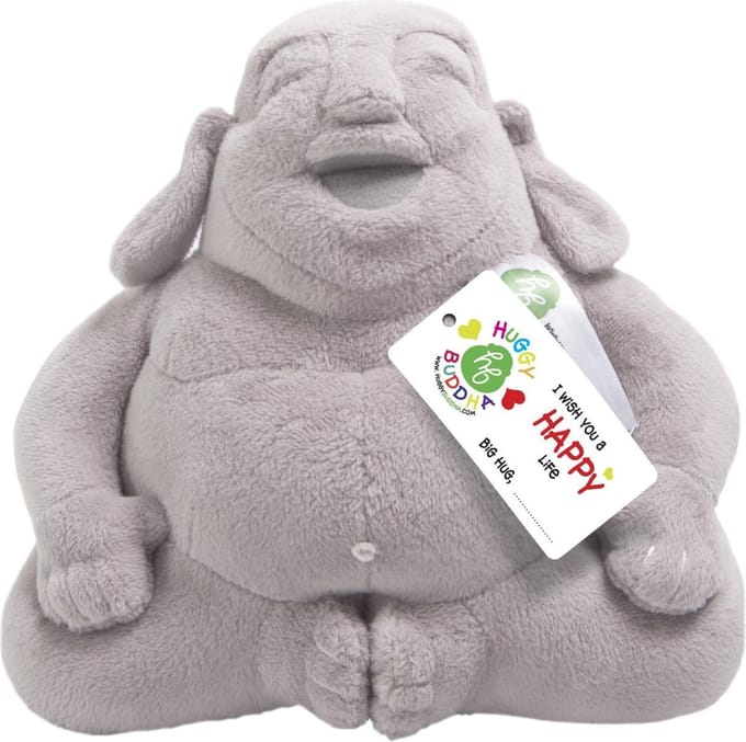 Huggy Buddha junior - Grijs 18 x 19 cm