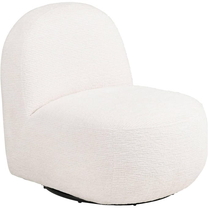 House Nordic Fauteuil Milo - Wit Draaibaar