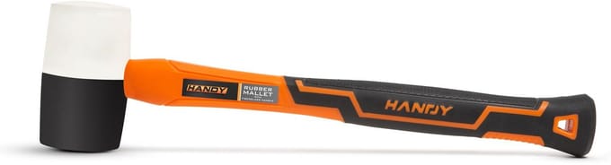 Rubberen hamer met glasvezel steel - 340 g 1 Stuks [10431A]