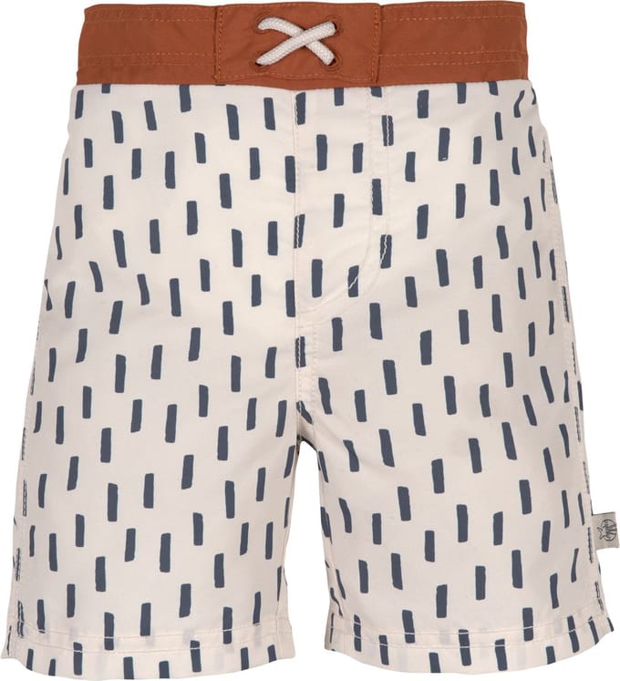 Lässig - UV-Boardshorts voor baby's - Strepen - Offwhite/grijs - maat 92cm