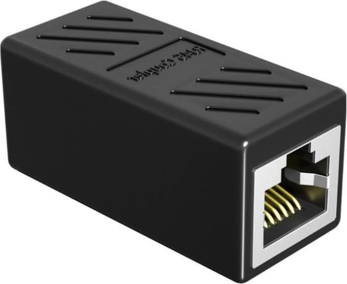 *** Internetkabel Verlengstuk - RJ45 CAT6 - Koppelstuk internetkabel - Ethernet verlengstuk coupler - van Heble® ***