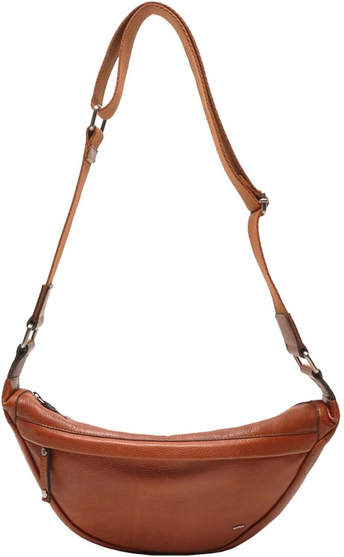 Berba | Lucca | Crossbody tas | Bananentas | Slingbag | Dames | Brandy | Leer
