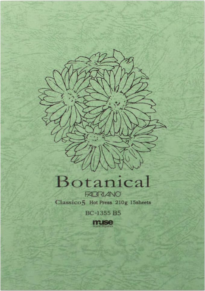 Aquarelpapier B5 210 g Wit Katoenmix 15 Vellen