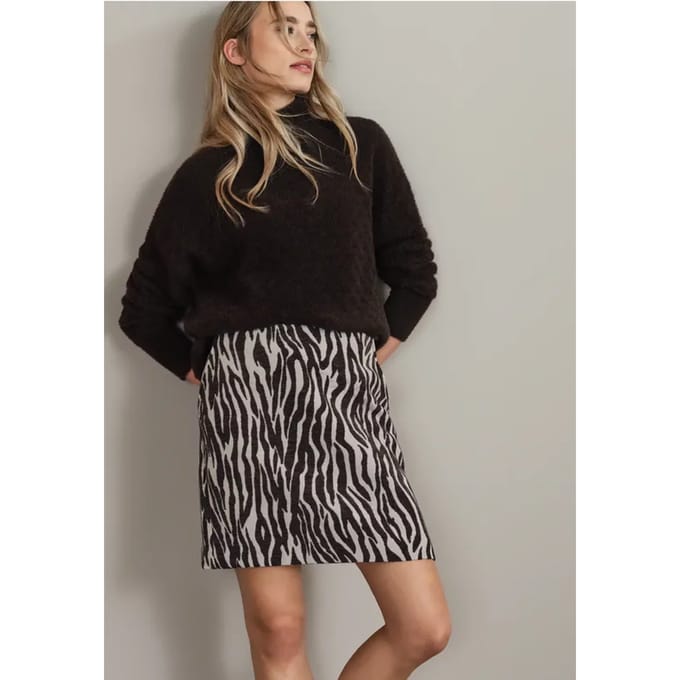 Zebra jacquard rok