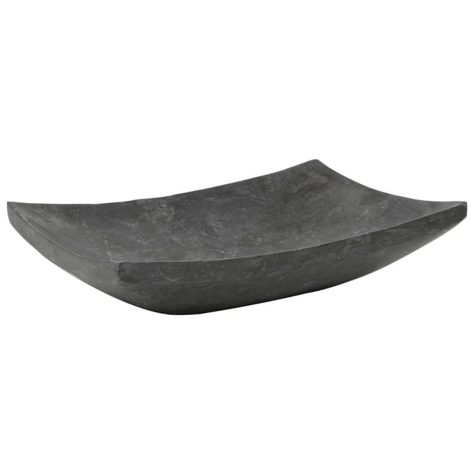 vidaXL - Gootsteen - 50x35x12 - cm - marmer - zwart