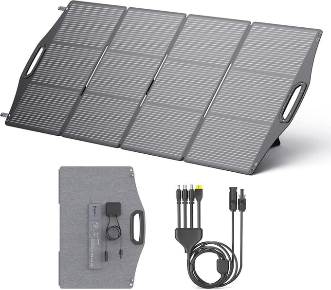 Opvouwbaar 200W Zonnepaneel met 5 Verbindingstypen voor Draagbare Energie Stations